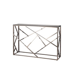 АРТ ДЕКО 115*30 темный хром стекло smoke нержавеющая сталь, фото 