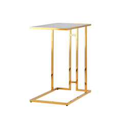 Бостон 50*32 каркас из нержавеющей стали золото стекло smoke, фото 