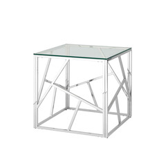 55*55 АРТ ДЕКО серебро, каркас нержавеющая сталь, фото 