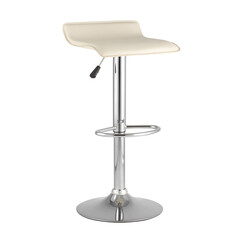 Хай-Тек бежевый, хром, газ-лифт, экокожа, фото 