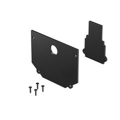 Комплект заглушек к шинопроводу для монтажа в натяжной ПВХ потолок (внешняя 2 шт+внутренняя 2 шт) Maytoni Exility TRA034EC-SCH-42B, фото 