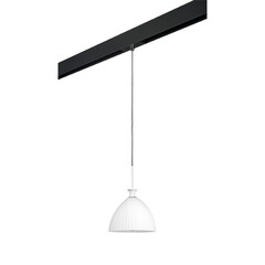 PRO810020 Светильник д/1-фазн трека AGOLA 1х40W E14 ХРОМ/БЕЛЫЙ/ЧЕРНЫЙ (810020+595007), фото 