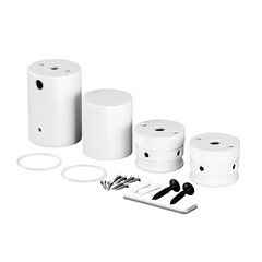 Набор для вертикального накладного монтажа Nemo D25 белый Led Strip 20313, фото 