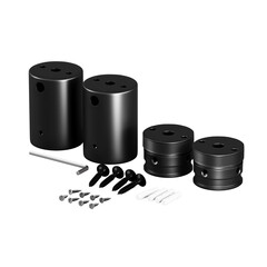 Набор для двухстороннего накладного монтажа Nemo D25 черный Led Strip 20320, фото 