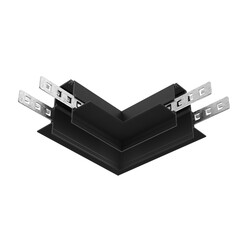 Коннектор угловой Exility встраиваемый под ГКЛ 12,5мм, черный Technical TRA034CL-42.12B, фото 