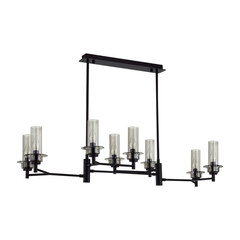 6555/8C CLASSI LN25 30 черный/дымчатый/металл/стекло Люстра потолочная E14 8*40W 220V MADONNA, фото 