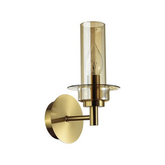 6554/1W CLASSI LN25 27 бронза/коньячный/металл/стекло Бра E14 1*40W 220V MADONNA, фото 