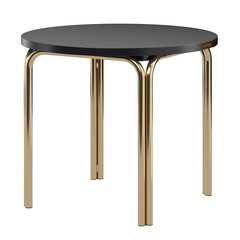 Столик кофейный ror, D50 см, латунь/черный Latitude RORTBL_C_RBRSBKBK, фото 
