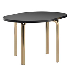 Столик кофейный ror, 75х50 см, латунь/черный Latitude RORTBL_C_OBRSBKBK, фото 