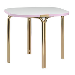 Столик кофейный ror, 50х50 см, латунь/серый/розовый Latitude RORTBL_C_SQBRSGRPK, фото 