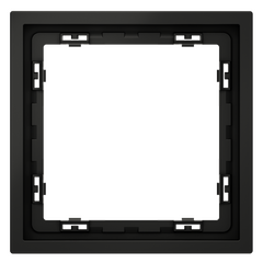 Рамка пластиковая VOLTUM S70 на 1 пост, (черный матовый) VLS100108, фото 