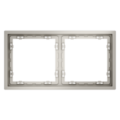 Рамка пластиковая VOLTUM S70 на 2 поста, (кашемир) VLS100203, фото 