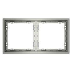 Рамка пластиковая VOLTUM S70 на 2 поста, (сталь) VLS100205, фото 