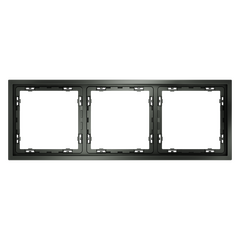 Рамка пластиковая VOLTUM S70 на 3 поста, (титан) VLS100306, фото 