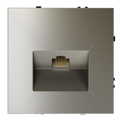Розетка компьютерная встраиваемая VOLTUM S70 RJ45 кат.6, (шелк) VLS060104, фото 