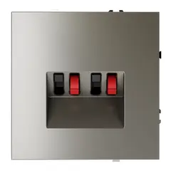 Розетка акустическая встраиваемая VOLTUM S70 4-местная, (шелк) VLS060304, фото 