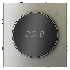 Терморегулятор электронный VOLTUM S70 с индикацией и датчиком, для теплого пола, (шелк) VLS070104, фото 