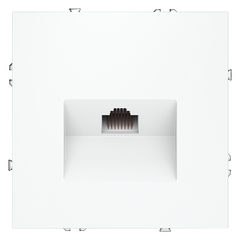 Розетка компьютерная встраиваемая VOLTUM S70 RJ45 кат.6, (белый матовый) VLS060102, фото 