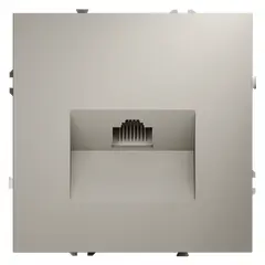 Розетка компьютерная встраиваемая VOLTUM S70 RJ45 кат.6, (кашемир) VLS060103, фото 