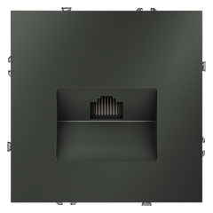 Розетка компьютерная встраиваемая VOLTUM S70 RJ45 кат.6, (титан) VLS060106, фото 