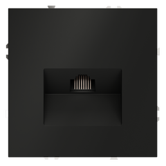 Розетка компьютерная встраиваемая VOLTUM S70 RJ45 кат.6, (черный матовый) VLS060108, фото 