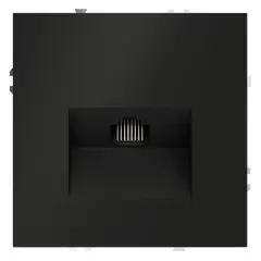 Розетка компьютерная встраиваемая VOLTUM S70 RJ45 кат.6, (черный матовый) VLS060108, фото 
