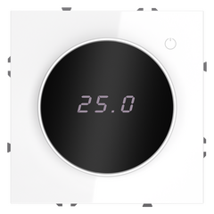 Терморегулятор электронный VOLTUM S70 с индикацией и датчиком, для теплого пола, (белый глянцевый) VLS070101, фото 