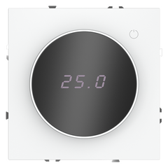 Терморегулятор электронный VOLTUM S70 с индикацией и датчиком, для теплого пола, (белый матовый) VLS070102, фото 