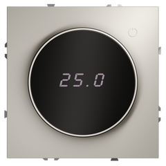 Терморегулятор электронный VOLTUM S70 с индикацией и датчиком, для теплого пола, (кашемир) VLS070103, фото 