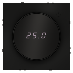 Терморегулятор электронный VOLTUM S70 с индикацией и датчиком, для теплого пола, (черный матовый) VLS070108, фото 