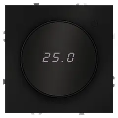 Терморегулятор электронный VOLTUM S70 с индикацией и датчиком, для теплого пола, (черный матовый) VLS070108, фото 