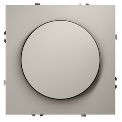 Светорегулятор встраиваемый VOLTUM S70 поворотно-нажимной 600 Вт, (кашемир) VLS070303, фото 