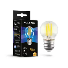 Светодиодная лампа Crystal Globe 5W 2700K E27 DIM Voltega 7201, фото 