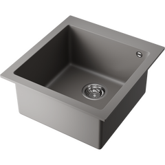 Кухонная мойка Omoikiri bosen 47a-gr artceramic/leningrad grey 4993816, фото 