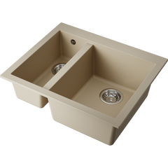 Кухонная мойка Omoikiri bosen 59-2-ch tetogranit/шампань 4993245, фото 