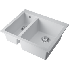 Кухонная мойка Omoikiri bosen 59-2-wh tetogranit/белый 4993152, фото 