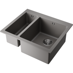 Кухонная мойка Omoikiri bosen 59-2a-gr artceramic/leningrad grey 4993822, фото 