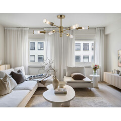 Люстра со стеклянными плафонами на штанге Ambrella Light High Light LH55161, фото 