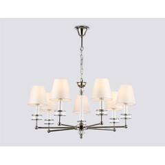 Подвесная люстра с абажурами и хрусталем Ambrella Light High Light LH71003, фото 