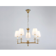 Подвесная люстра с абажурами и хрусталем Ambrella Light High Light LH71021, фото 