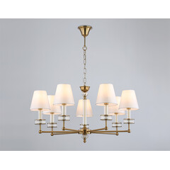 Подвесная люстра с абажурами и хрусталем Ambrella Light High Light LH71023, фото 