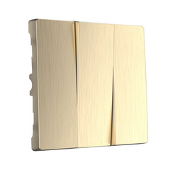 Набор клавиш для выключателя трехклавишного Werkel шампань рифленый W1139010 4690389160264, фото 