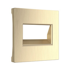 Накладка для двойной розетки Еthernet RJ-45 (шампань рифленый) W1191110, фото 