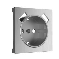 Накладка для розетки USB Werkel cеребряный рифленый W1179509 4690389159848, фото 