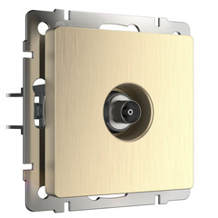 ТВ-розетка оконечная Werkel шампань рифленый W1183010 4690389160639, фото 