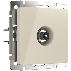 ТВ-розетка оконечная Werkel слоновая кость W1183003 4690389155802, фото 