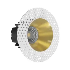 Встраиваемый светодиодный светильник (под шпаклевку) Strong mini Brass 3000K NO DIM, фото 