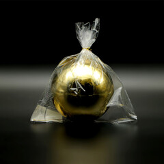 Шар на Елку Светло-Золотой, Ø15 см 9022260, фото 