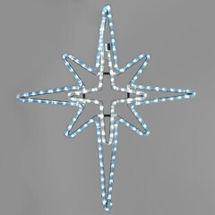 Светодиодная Фигура "Полярная Звезда" 70 x 60 см Небесно-Голубая, IP65 LTC PLR-8-2SB, фото 