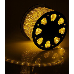 Светодиодный Дюралайт Ø13 мм Желтый 220В, 36 LED/м, Свечение 360°, IP65, Бухта 100м LTC F3-H2-220V-Y, фото 